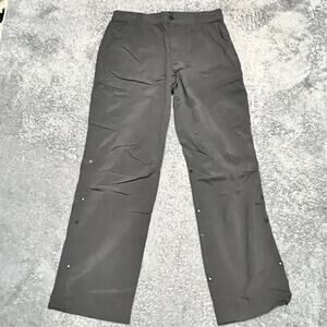 REI Pants Mens 32 x30 Roll Up Convertible Hiking Nylon Gray